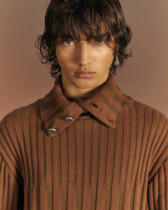 Andersson Bell BODEN TURTLE-NECK SWEATER atb1019m(BROWN)