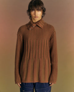 Andersson Bell BODEN TURTLE-NECK SWEATER atb1019m(BROWN)