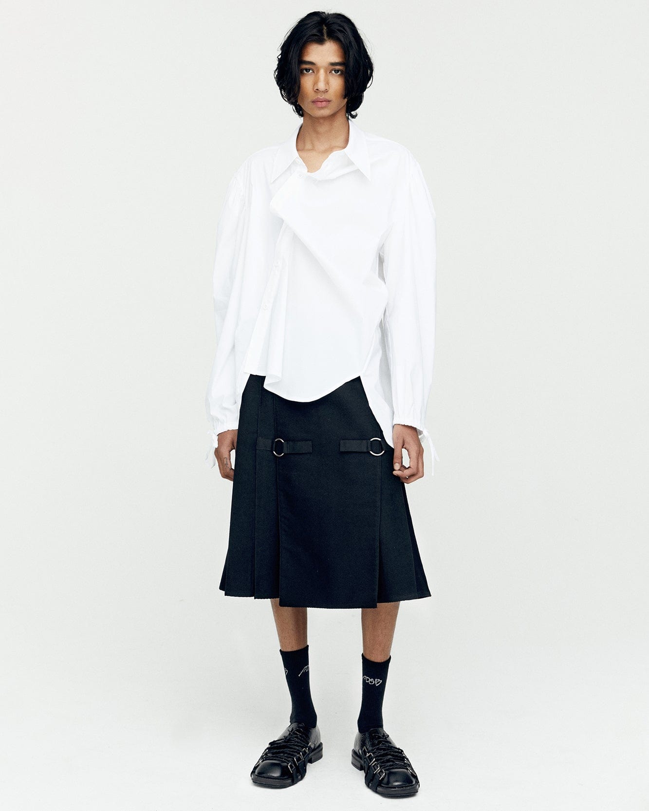 Andersson Bell BOUQUET ASYMMETRIC SHIRTS atb1138m(WHITE)