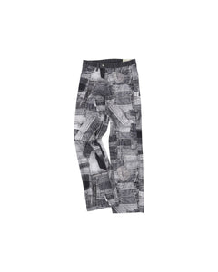 Andersson Bell BRNO PATCHWORK PRINTED WIDE JEANS apa683m(BLACK)