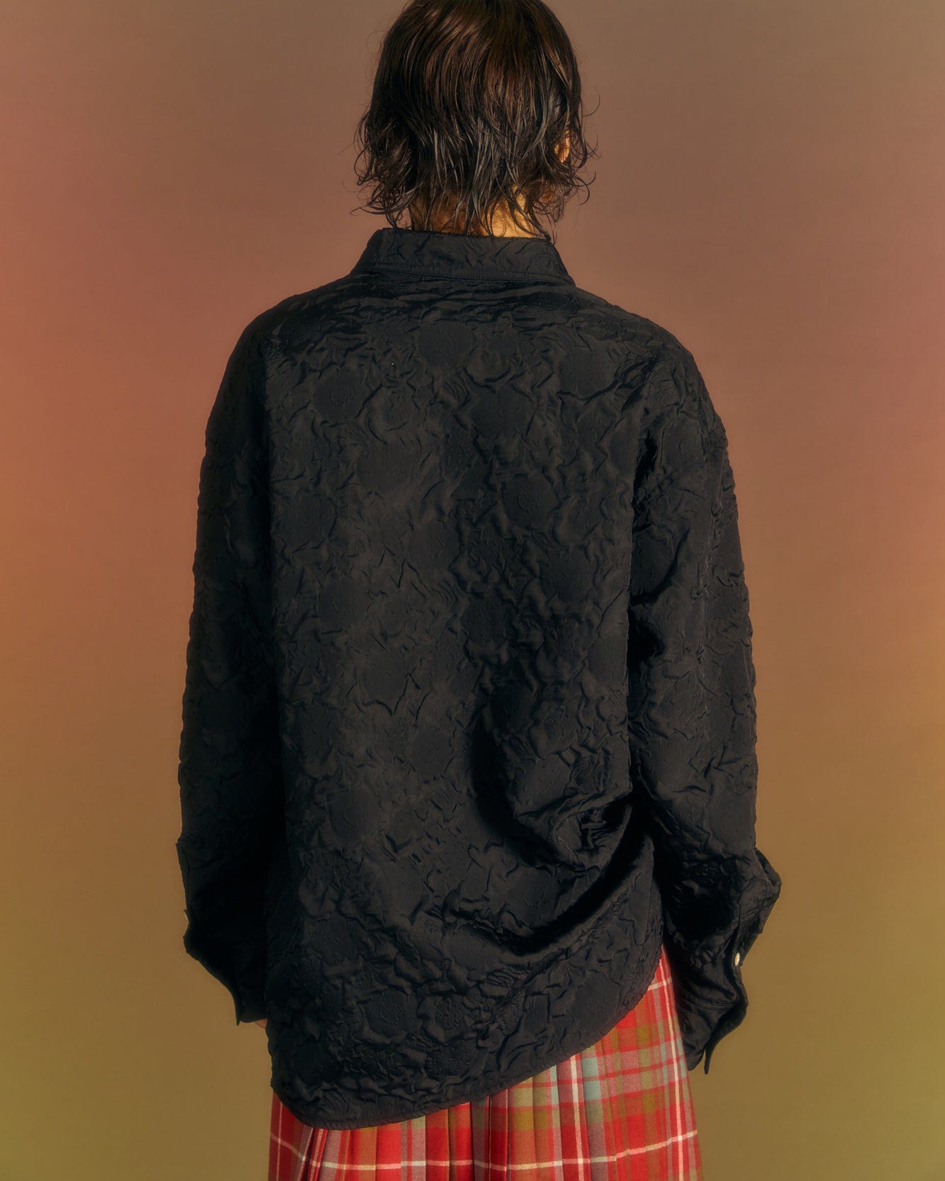 Andersson Bell BUBBLE FLOWER SHIRTS atb1024m(BLACK)