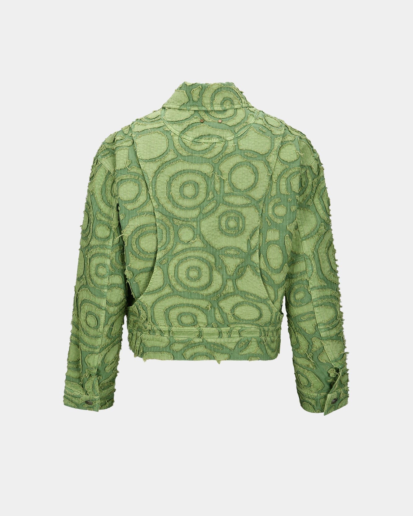 Andersson Bell BURN-OUT DYED ZIP-UP JACKET awa589m(GREEN)