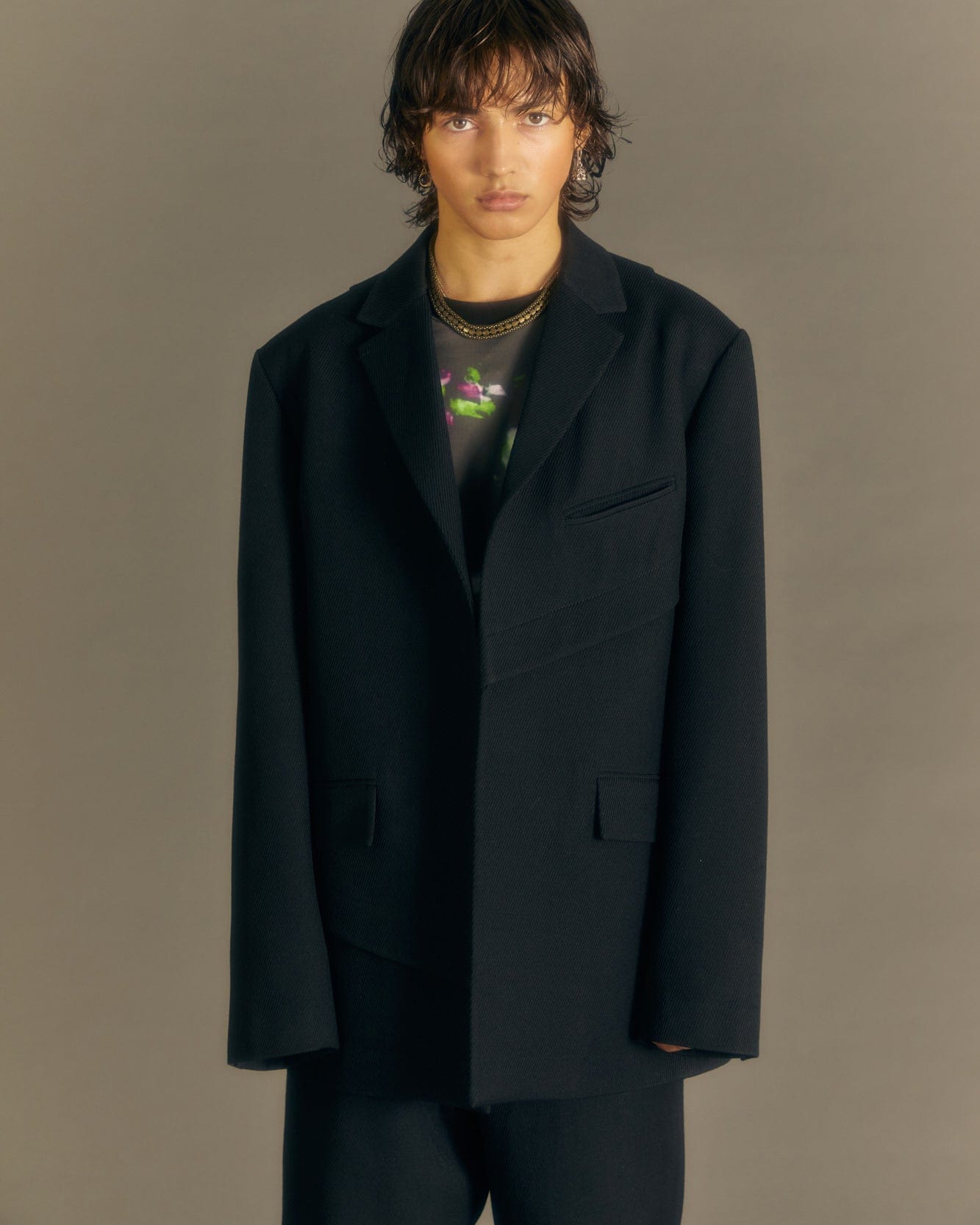 Andersson Bell CAMTTON TWILL WOOL JACKET awa573m(BLACK)