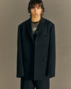 Andersson Bell CAMTTON TWILL WOOL JACKET awa573m(BLACK)