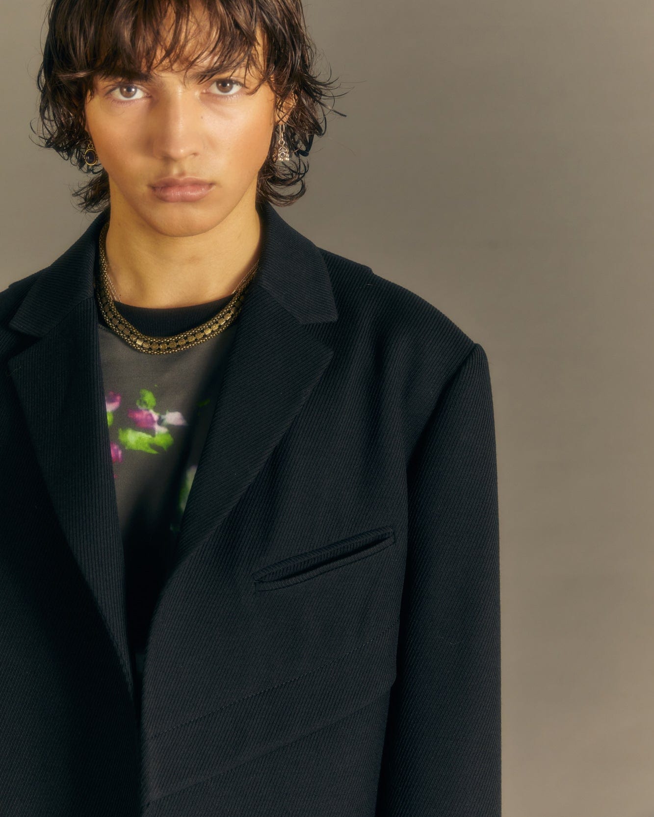 Andersson Bell CAMTTON TWILL WOOL JACKET awa573m(BLACK)
