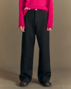 Andersson Bell CAMTTON TWILL WOOL TROUSERS apa677m(BLACK)
