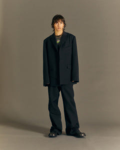 Andersson Bell CAMTTON TWILL WOOL TROUSERS apa677m(BLACK)