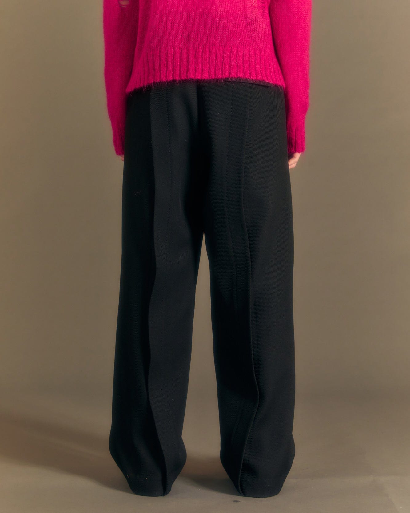 Andersson Bell CAMTTON TWILL WOOL TROUSERS apa677m(BLACK)