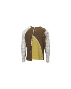Andersson Bell CHATRE CREW-NECK SWEATER atb1014m(BROWN)
