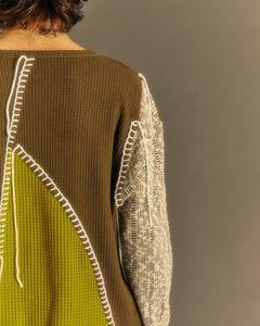 Andersson Bell CHATRE CREW-NECK SWEATER atb1014m(BROWN)