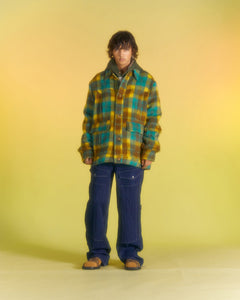Andersson Bell CHAUNY WOOL CHECK JACKET awa568m(YELLOW/BROWN)