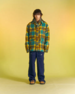 Andersson Bell CHAUNY WOOL CHECK JACKET awa568m(YELLOW/BROWN)