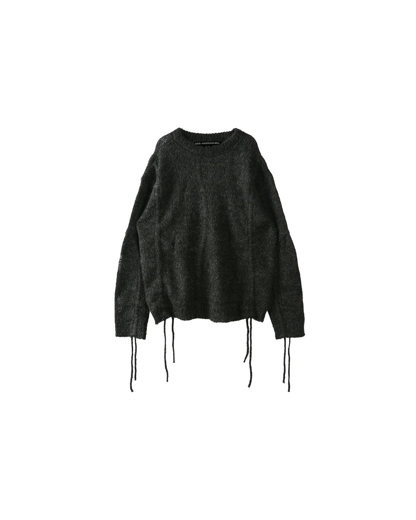Andersson Bell COLBINE CREW-NECK SWEATER atb1015m(CHARCOAL)