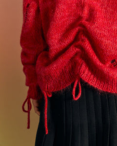 Andersson Bell COLBINE CREW-NECK SWEATER atb1015m(RED)