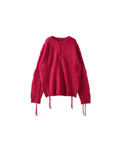 Andersson Bell COLBINE CREW-NECK SWEATER atb1015m(RED)