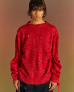 Andersson Bell COLBINE CREW-NECK SWEATER atb1015m(RED)