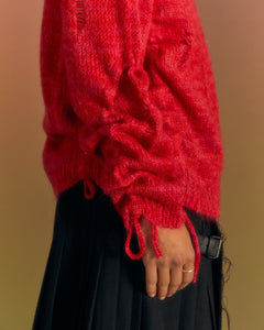Andersson Bell COLBINE CREW-NECK SWEATER atb1015m(RED)