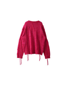 Andersson Bell COLBINE CREW-NECK SWEATER atb1015m(RED)