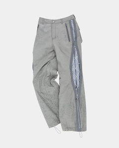 Andersson Bell CRACK PADDED LACE-UP WIDE PANTS apa770w(GREY)