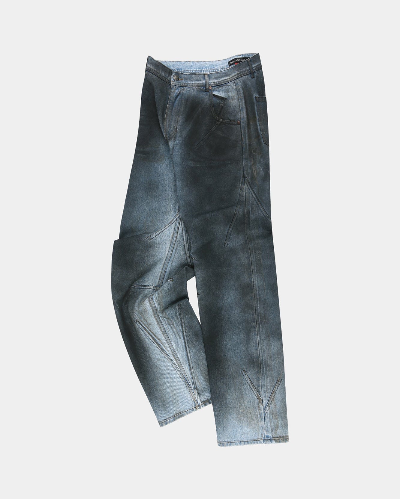 DIRTY SPRAY WASHED WIDE LEG JEANS apa815m(L.BLUE) – Andersson Bell