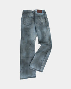 DIRTY SPRAY WASHED WIDE LEG JEANS apa815m(L.BLUE) – Andersson Bell