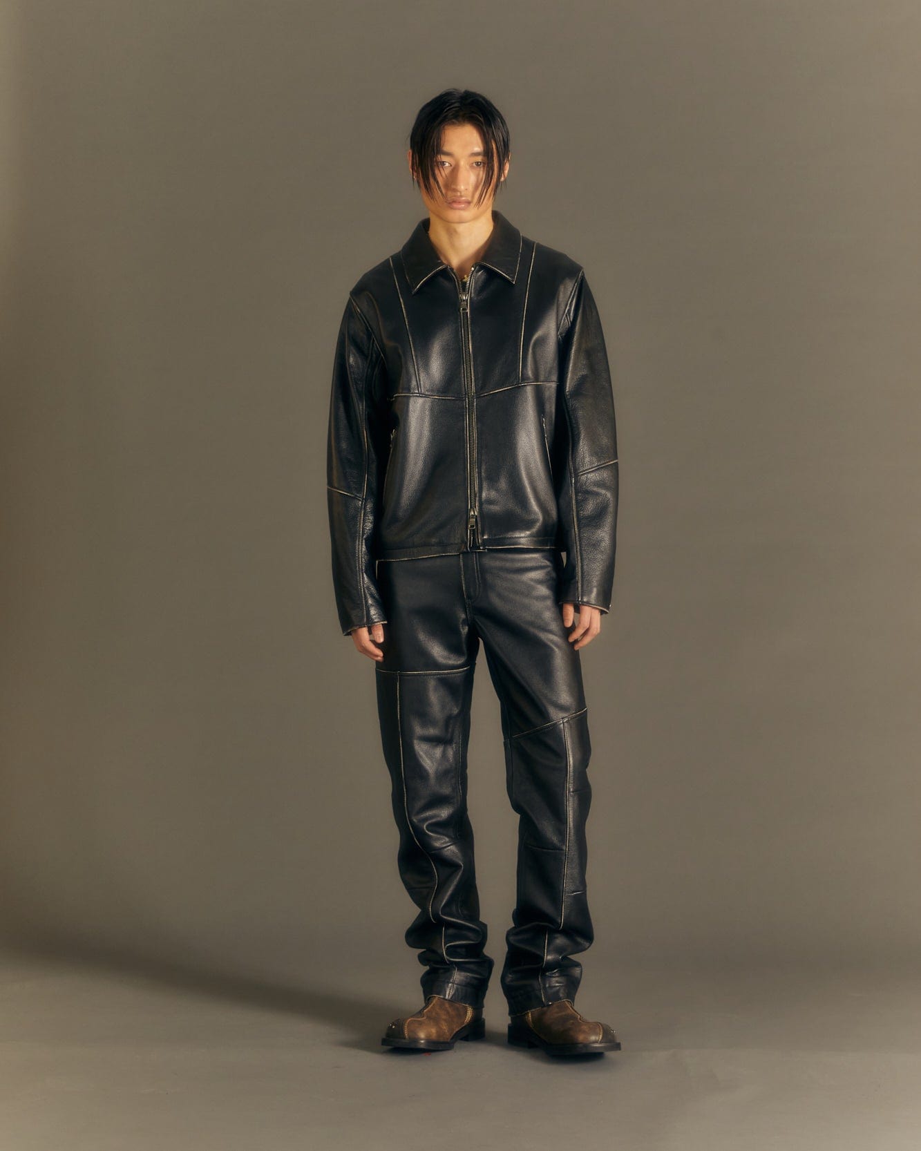 Andersson Bell DRESZEN LEATHER PANTS apa674m(BLACK)