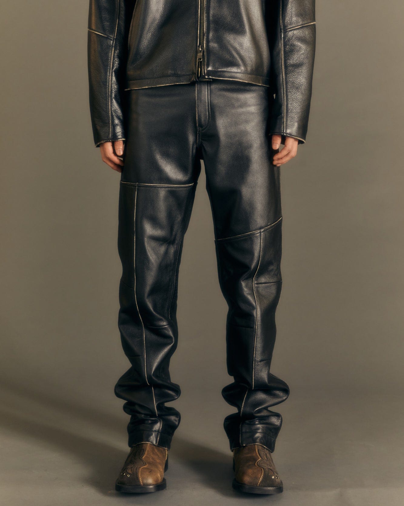Andersson Bell DRESZEN LEATHER PANTS apa674m(BLACK)