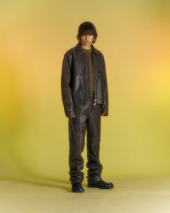 Andersson Bell DRESZEN LEATHER PANTS apa674m(BROWN)