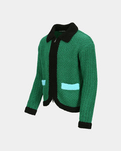 Andersson Bell ELASS COLOR BLOCK CARDIGAN atb1075m(GREEN)