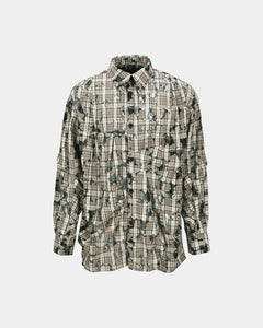 Andersson Bell EMIIL CHECK SHIRTS atb1136m(BEIGE)