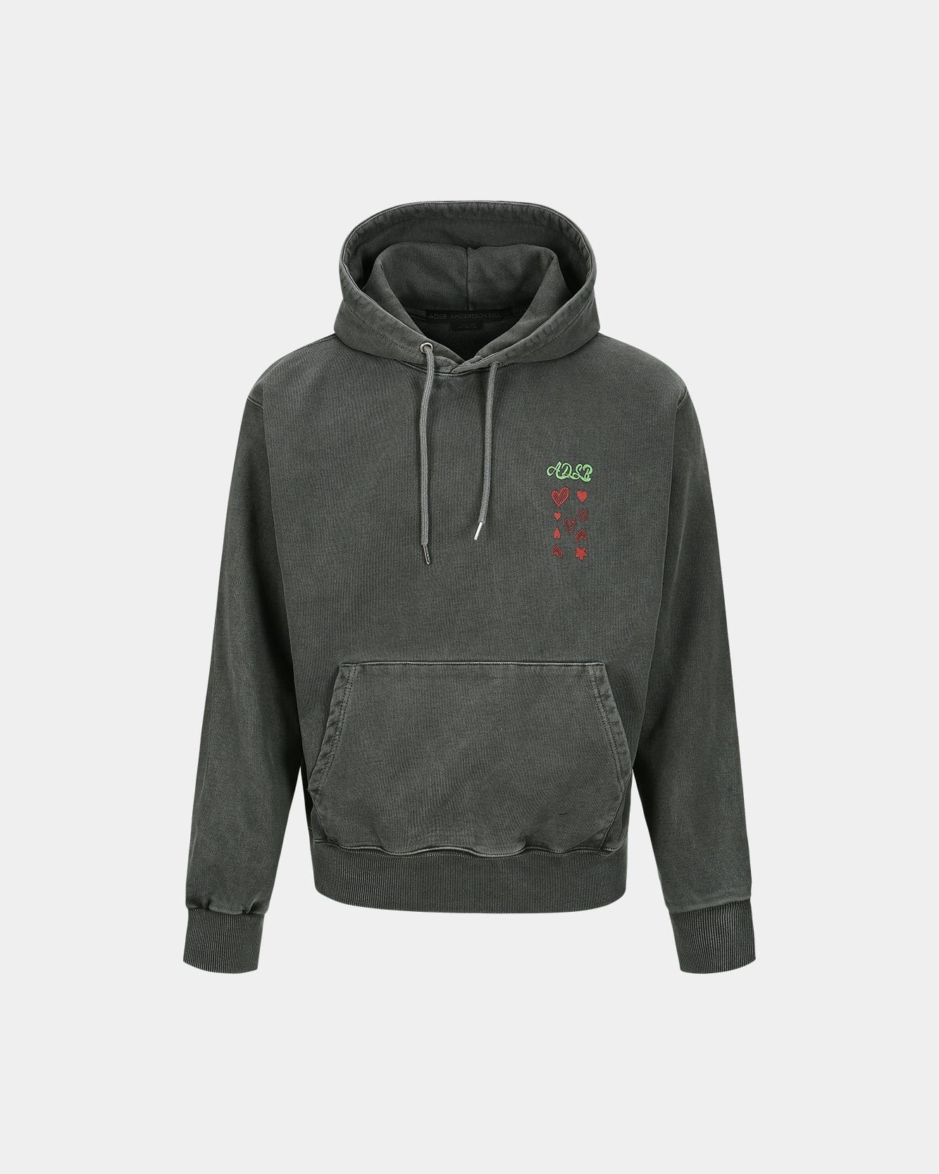 ESSENTIAL) ADSB HEARTS CARD HOODIE atb1084u(CHARCOAL) – Andersson Bell