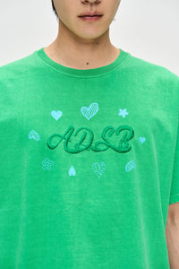 Andersson Bell (ESSENTIAL) ADSB HEARTS CARD T-SHIRTS atb1083u(GREEN)