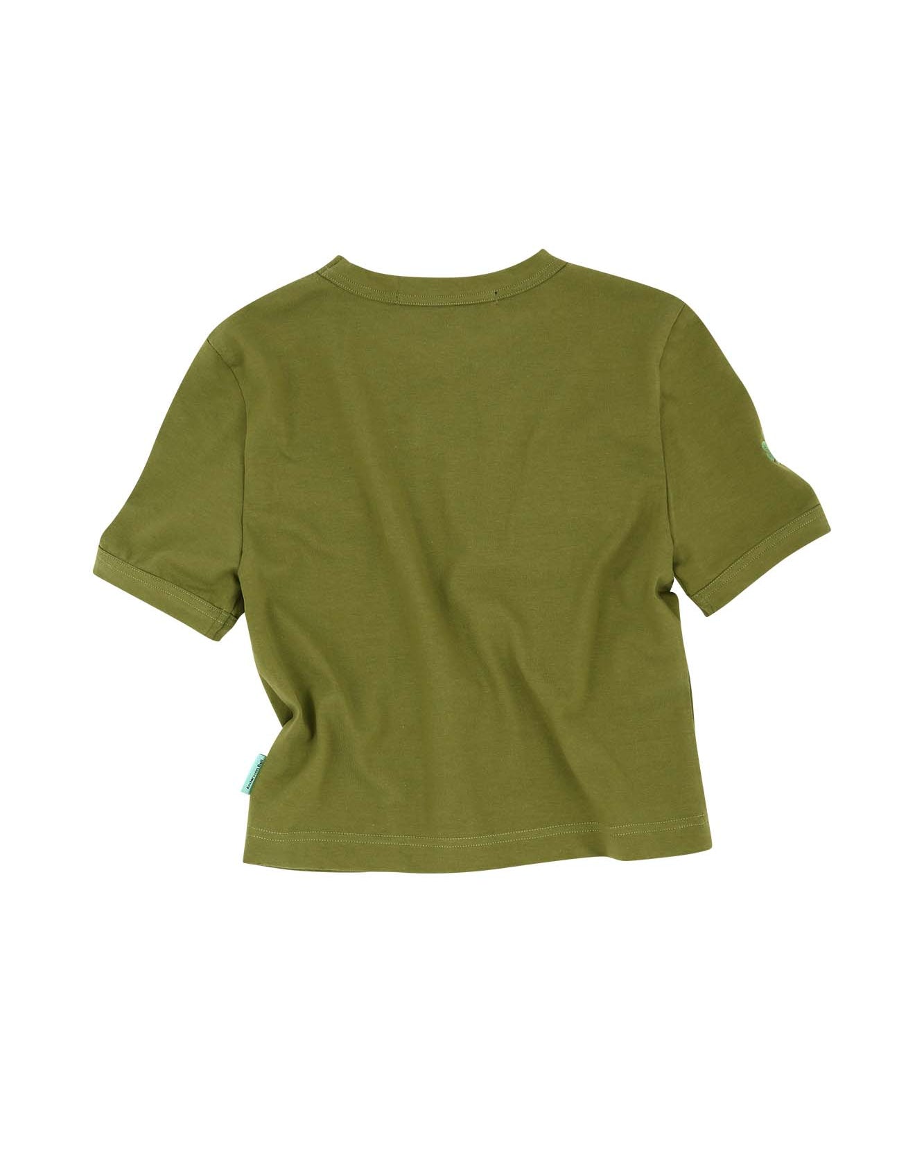 Andersson Bell (ESSENTIAL) DASHA FLOWER GARDEN LOGO T-SHIRT atb894w(KHAKI)