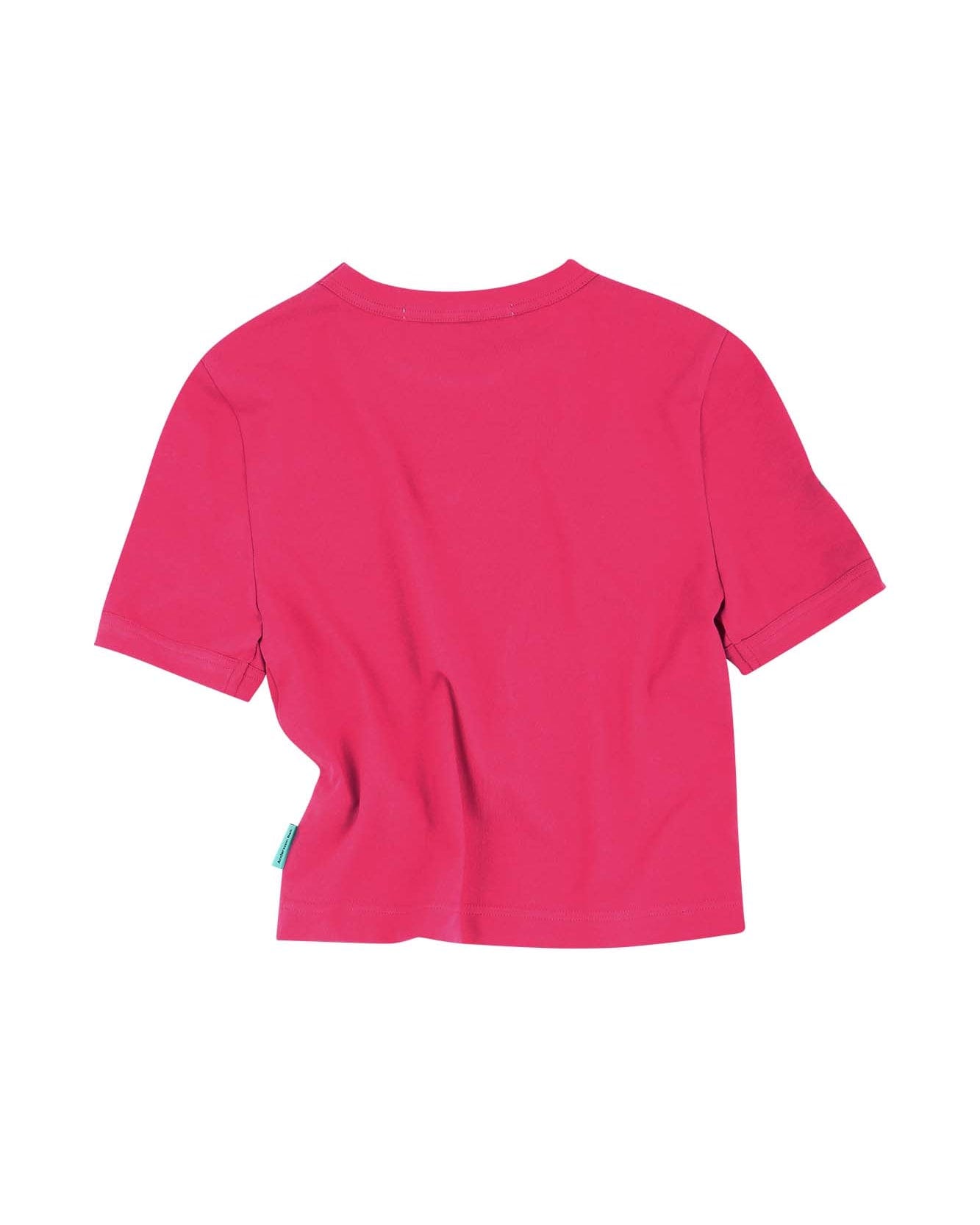 Andersson Bell (ESSENTIAL) DASHA FLOWER GARDEN LOGO T-SHIRT atb894w(PINK)