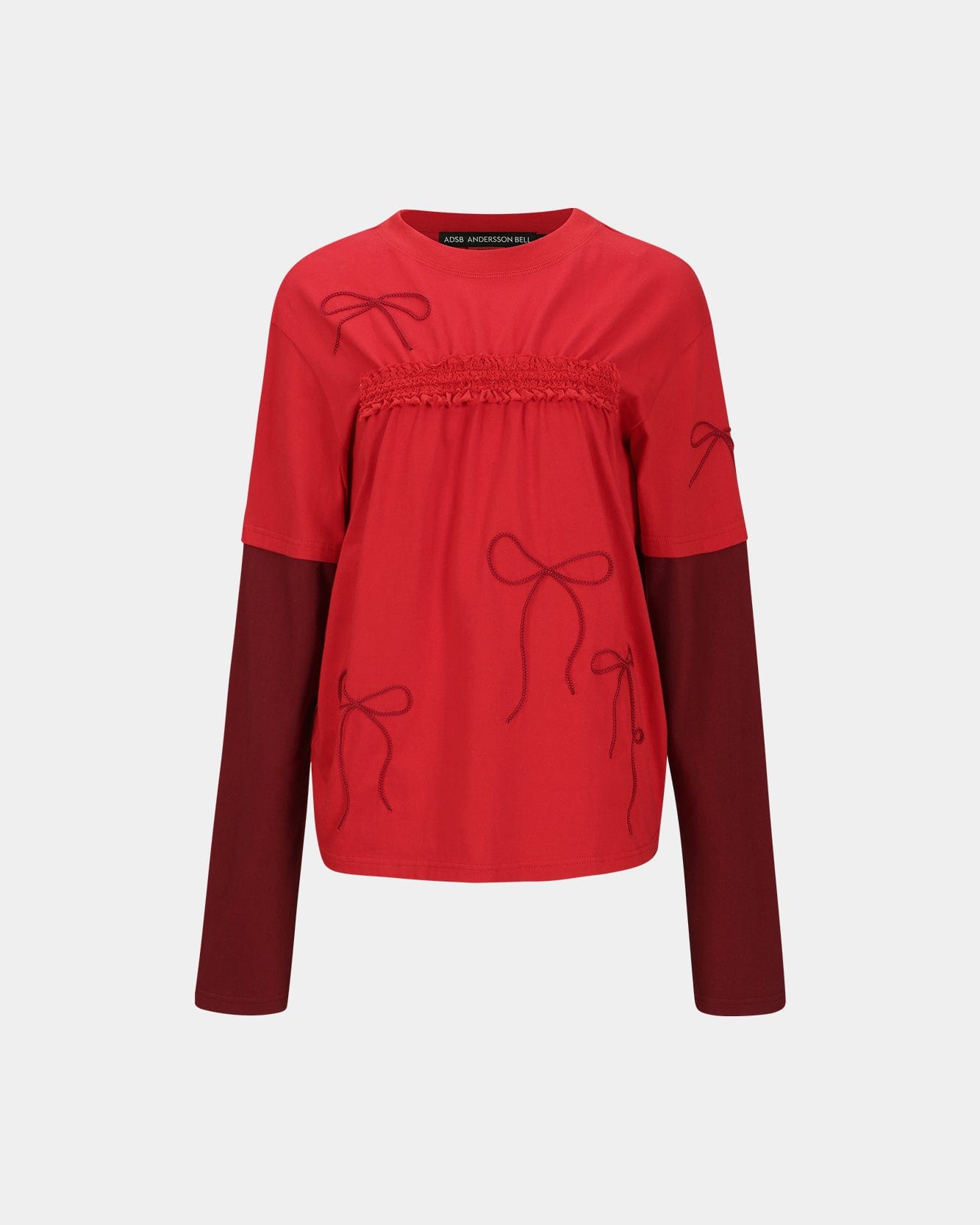 ESSENTIAL) FRILL T-SHIRTS atb1204w(RED) – Andersson Bell