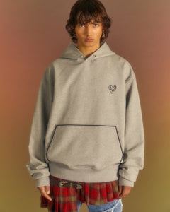 Andersson Bell (ESSENTIAL) UNISEX ADSB HEART HOODIE atb1040u(GREY)