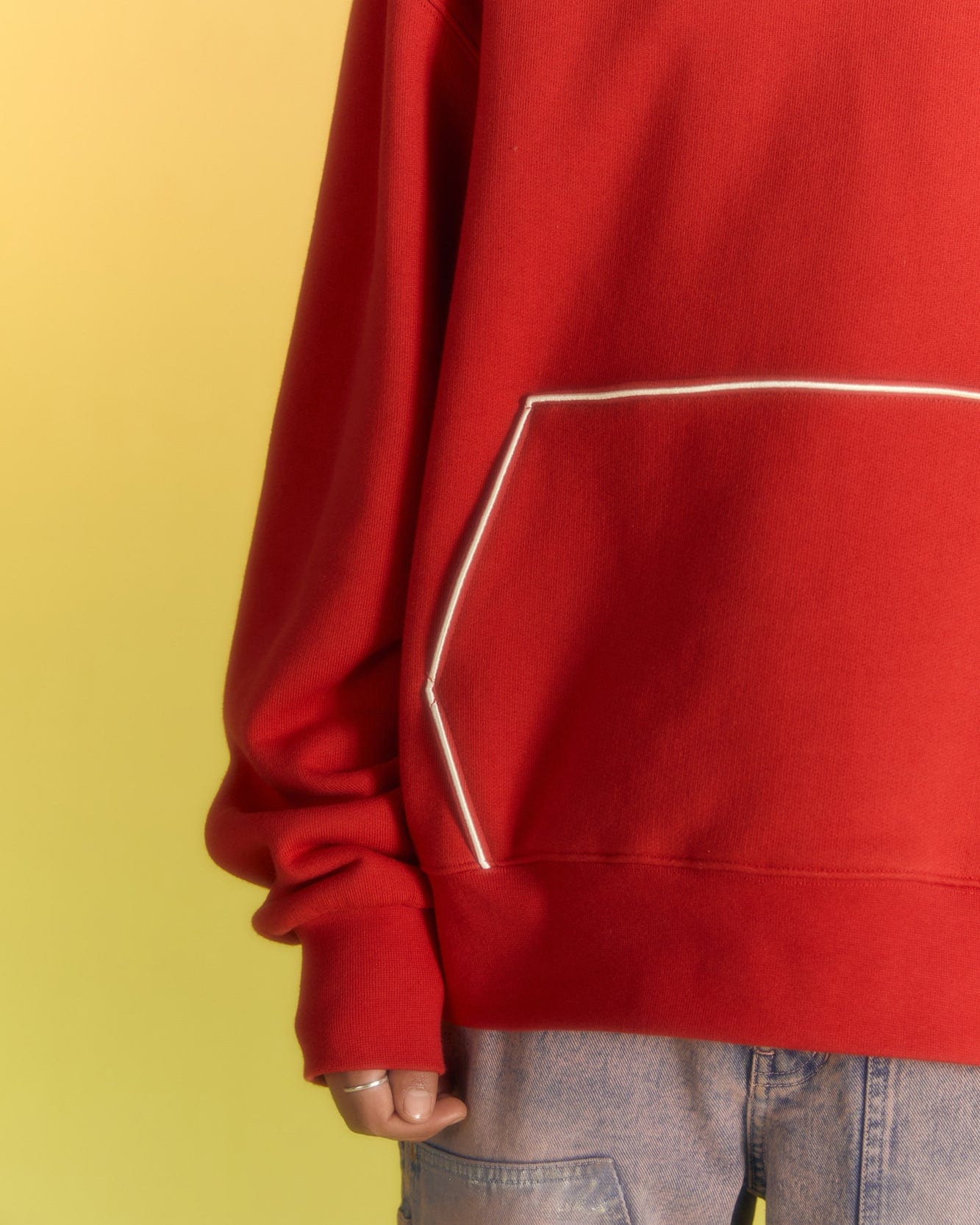 Andersson Bell (ESSENTIAL) UNISEX ADSB HEART HOODIE atb1040u(RED)