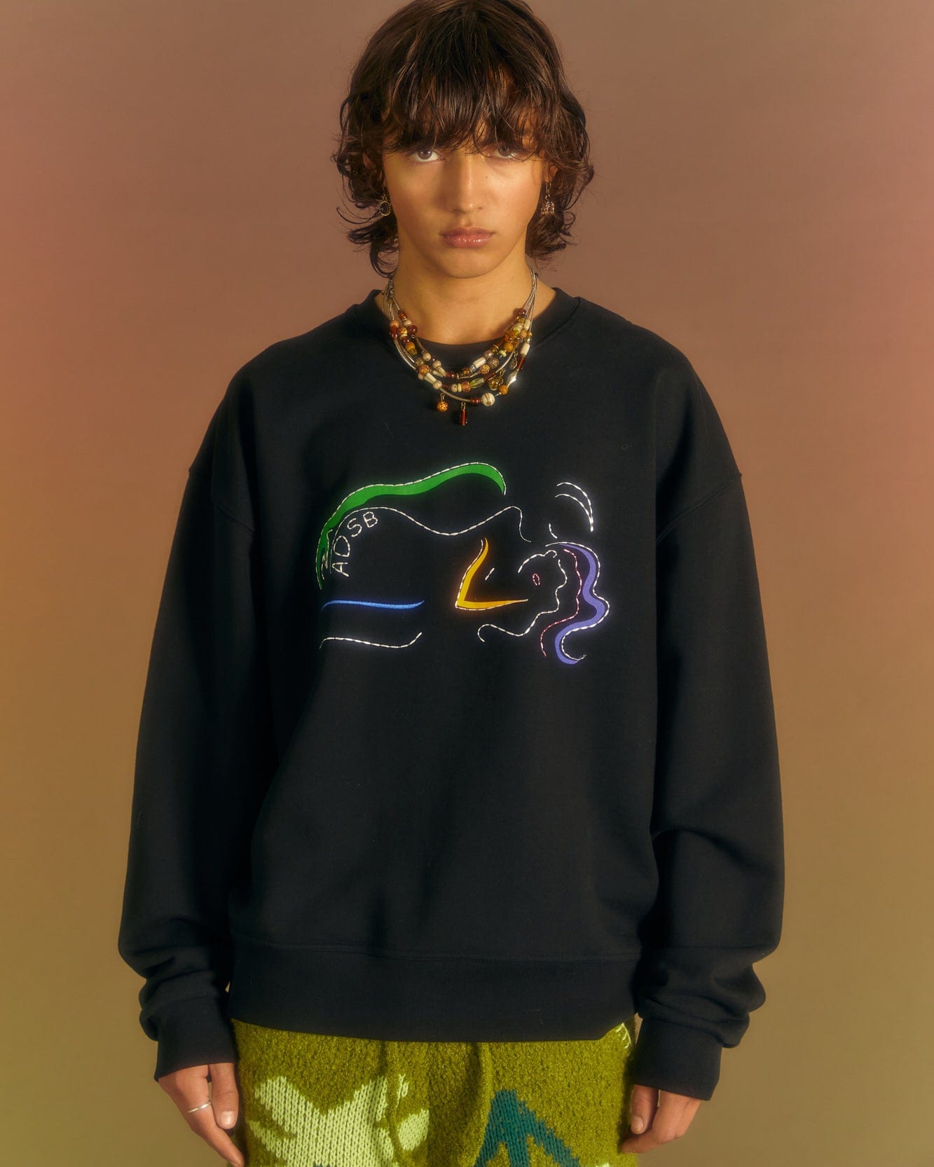 Andersson Bell (ESSENTIAL)UNISEX HOT SPRINGS SWEATSHIRTS atb1042u(BLACK)
