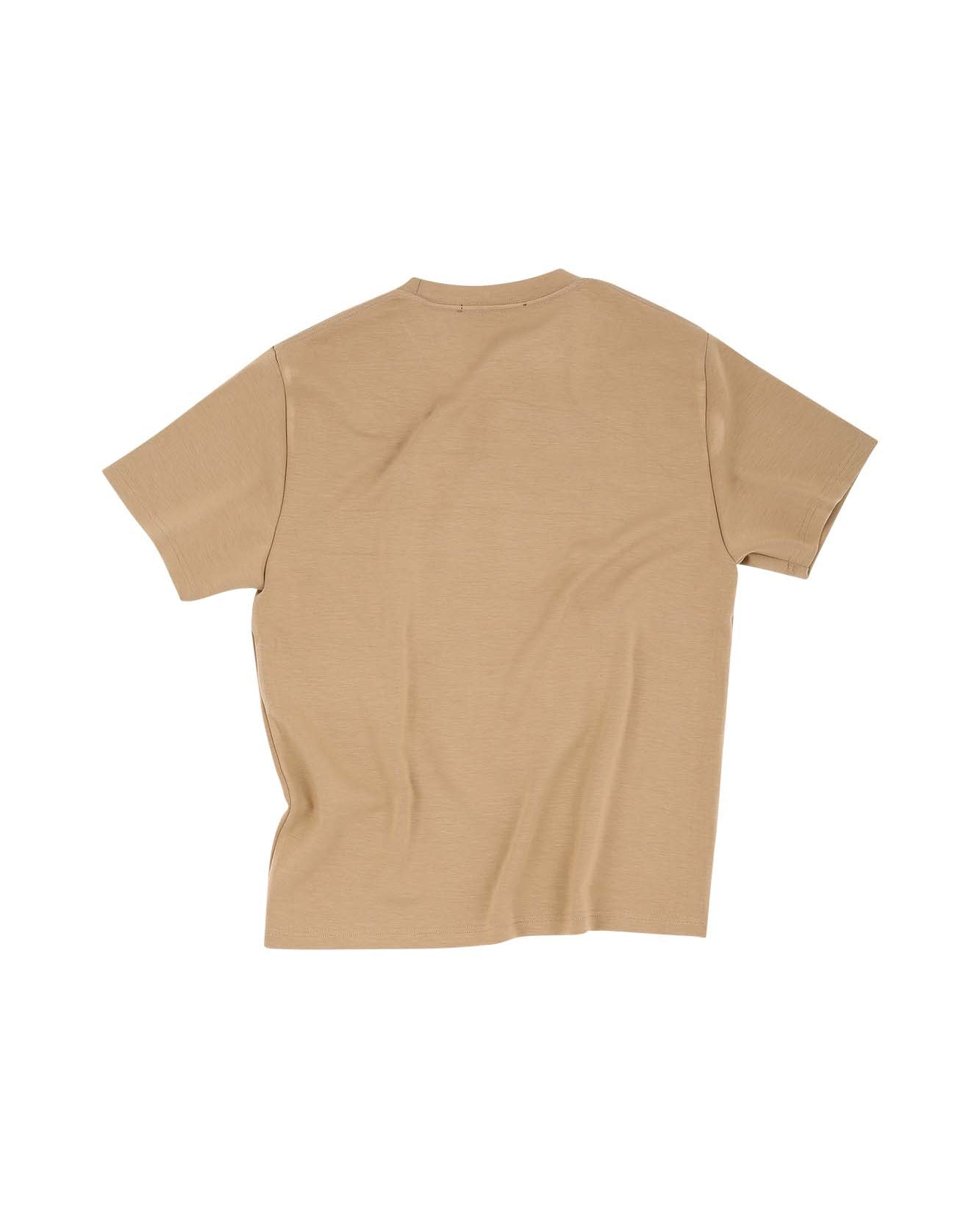 Andersson Bell (ESSENTIAL) UNISEX NEW AB LOGO EMBROIDERY T-SHIRTS atb903u(BEIGE)