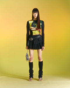Andersson Bell (ESSENTIAL) (WOMEN) ADSB FILM ARCHIVE LONG SLEEVE TEE atb1000w(GREEN & YELLOW)