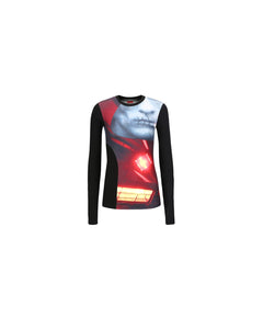 Andersson Bell (ESSENTIAL) (WOMEN) ADSB FILM ARCHIVE LONG SLEEVE TEE atb1000w(RED & GREY)