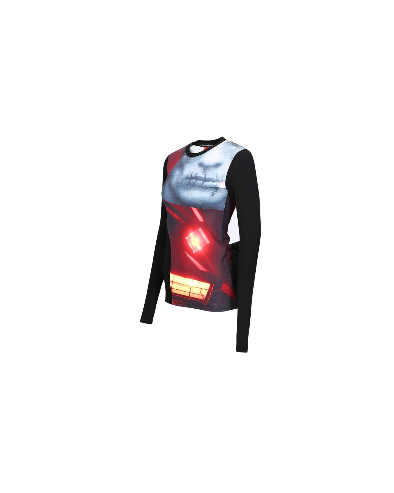 Andersson Bell (ESSENTIAL) (WOMEN) ADSB FILM ARCHIVE LONG SLEEVE TEE atb1000w(RED & GREY)