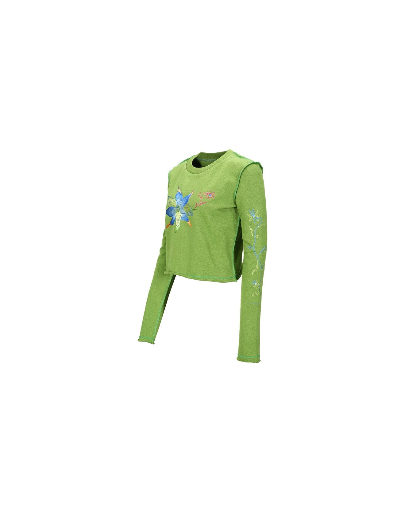 Andersson Bell (ESSENTIAL) (WOMEN) CRAZY FLOWER T-SHIRTS atb1003w(GREEN)