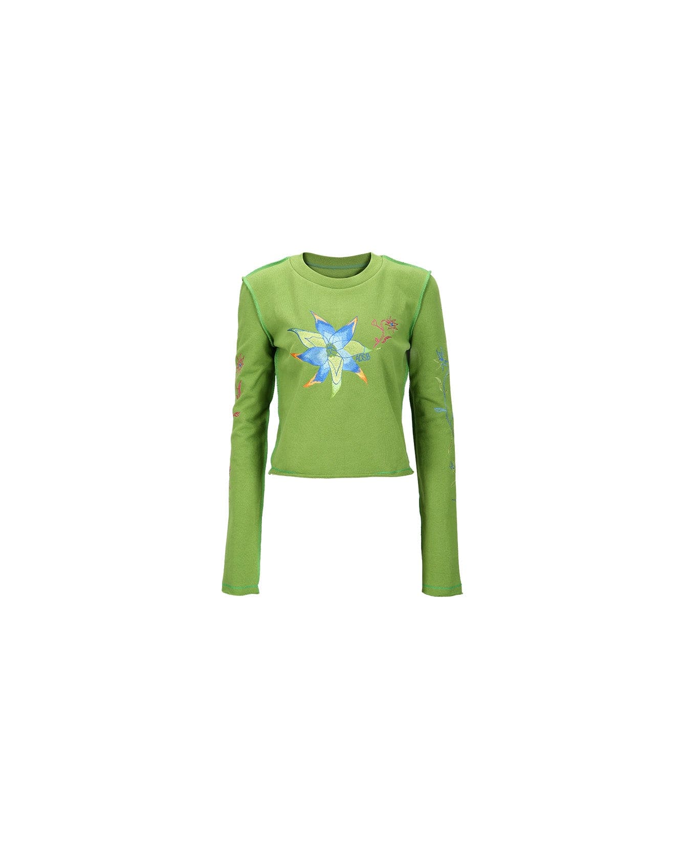 Andersson Bell (ESSENTIAL) (WOMEN) CRAZY FLOWER T-SHIRTS atb1003w(GREEN)