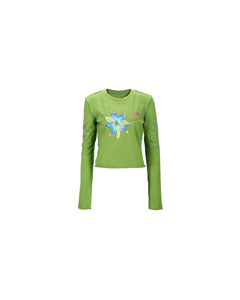 Andersson Bell (ESSENTIAL) (WOMEN) CRAZY FLOWER T-SHIRTS atb1003w(GREEN)