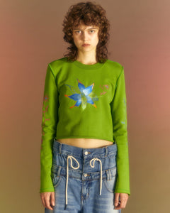 Andersson Bell (ESSENTIAL) (WOMEN) CRAZY FLOWER T-SHIRTS atb1003w(GREEN)