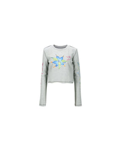 Andersson Bell (ESSENTIAL) (WOMEN) CRAZY FLOWER T-SHIRTS atb1003w(GREY)