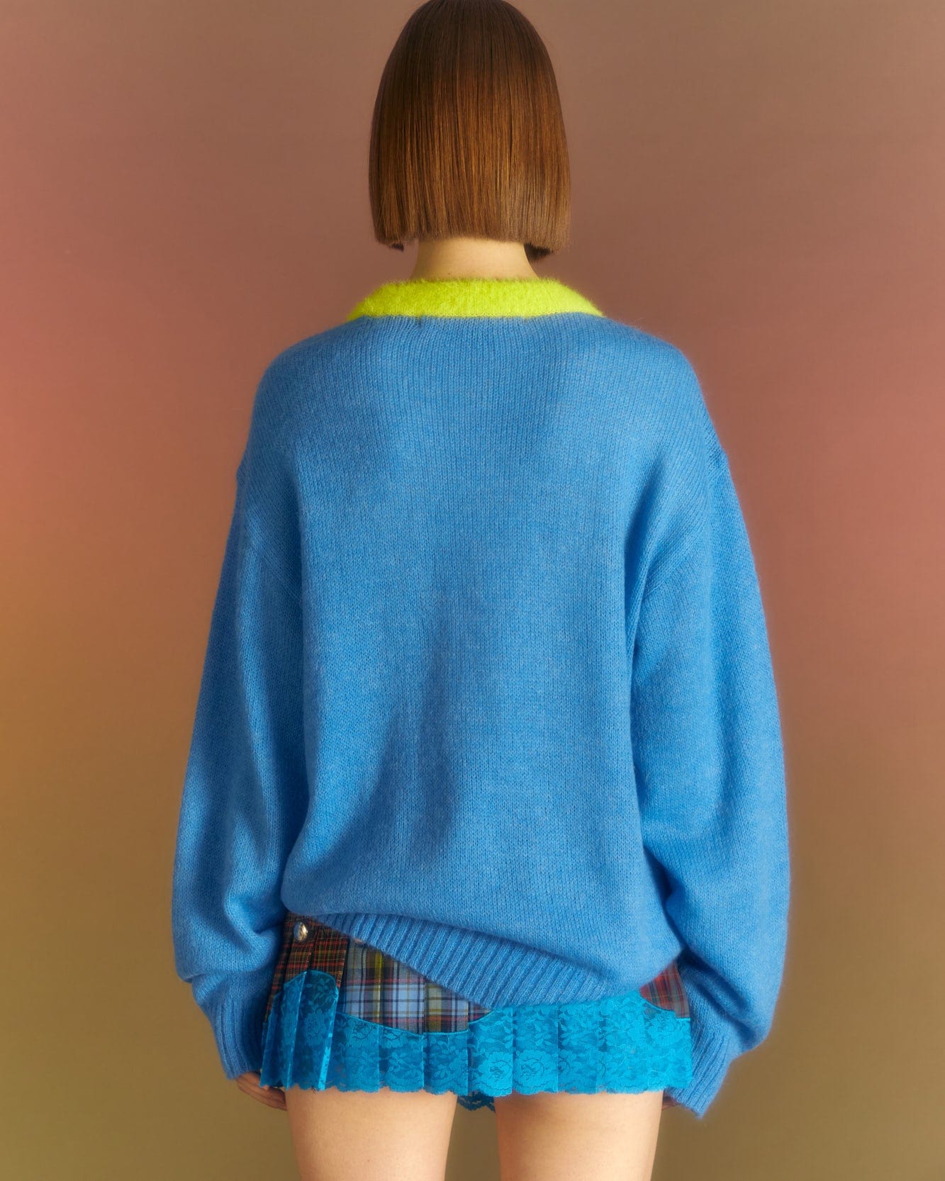 Andersson Bell (ESSENTIAL) (WOMEN) HEART ADSB SWEATER atb1005w(BLUE)