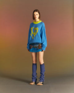 Andersson Bell (ESSENTIAL) (WOMEN) HEART ADSB SWEATER atb1005w(BLUE)
