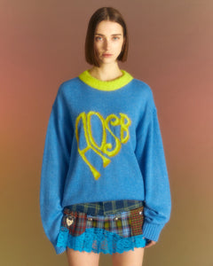 Andersson Bell (ESSENTIAL) (WOMEN) HEART ADSB SWEATER atb1005w(BLUE)
